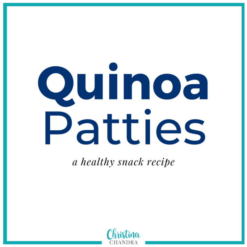 quinoa patties by ChristinaChandra.com